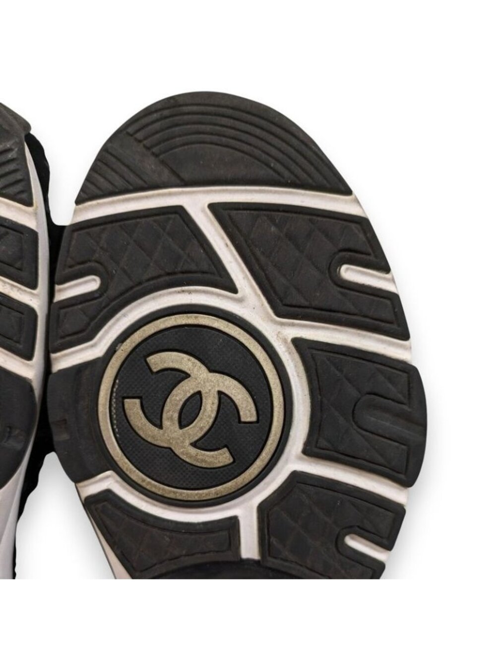 Chanel Coco Mark Print Suede Sneakers Size 42 22AW - Picture 13 of 15